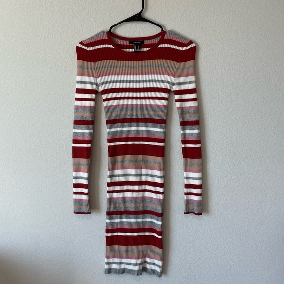 Forever21 Striped Bodycon Sweater Dress Size Small - Picture 3 of 6